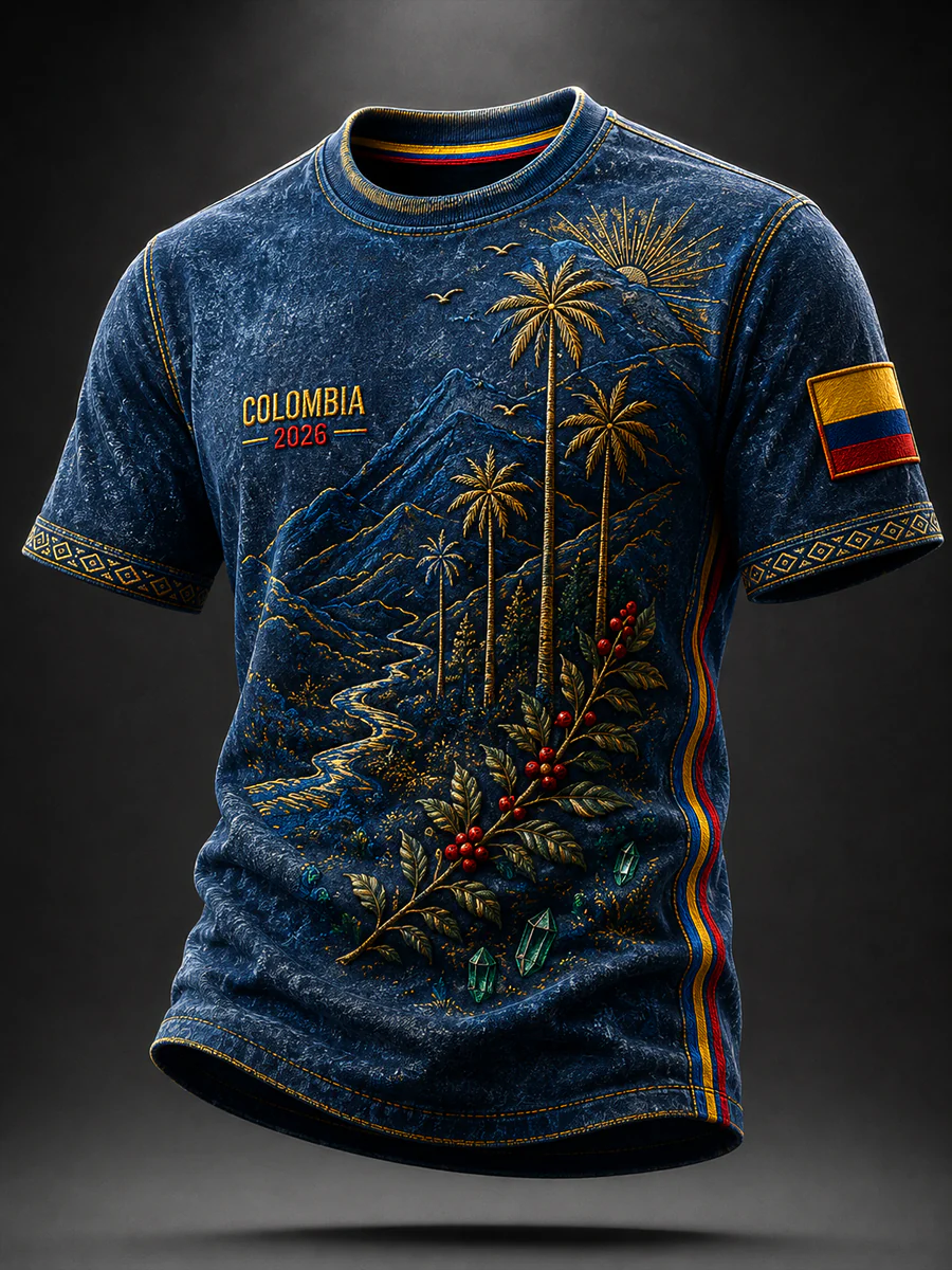 2026 Colombia Soccer Commemorative Casual T-Shirt