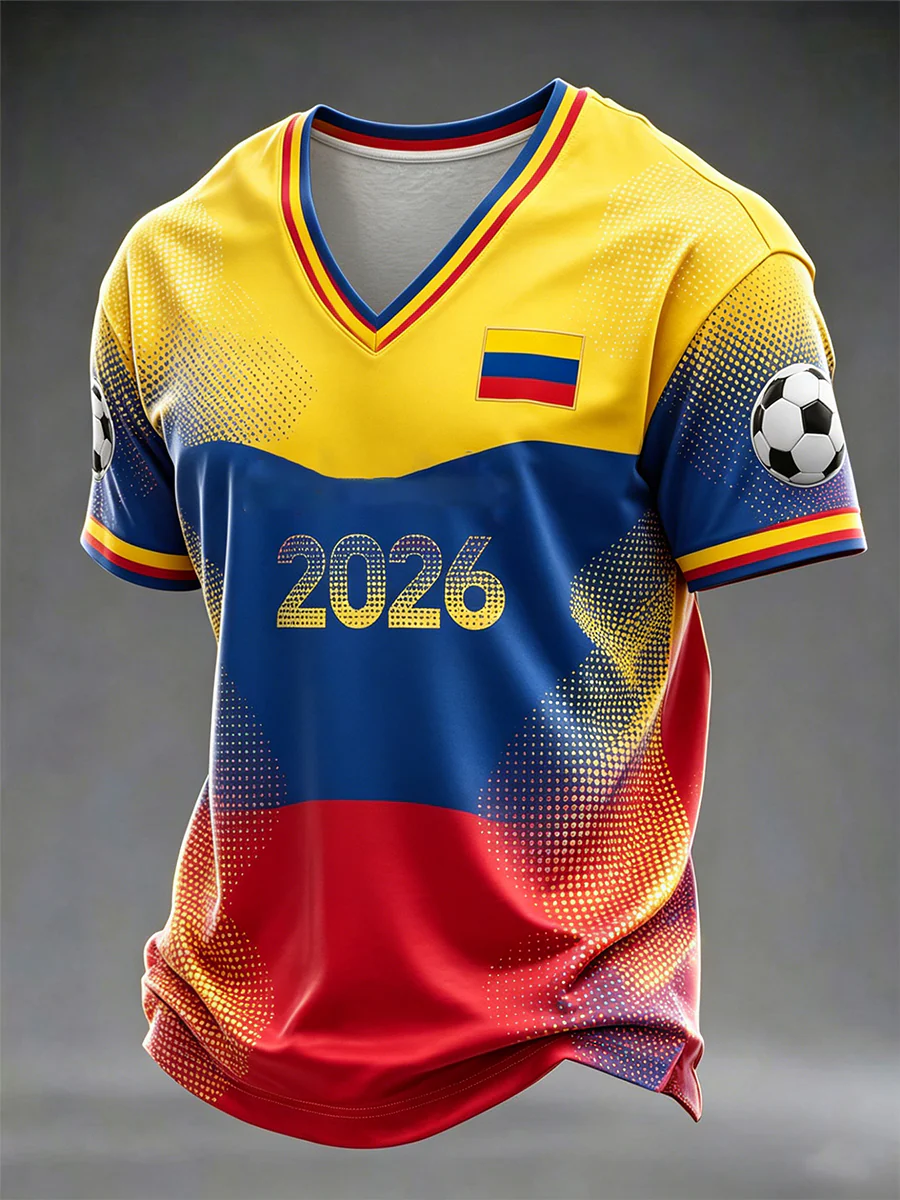 Colombia Football 2026 Casual Unisex T-Shirt