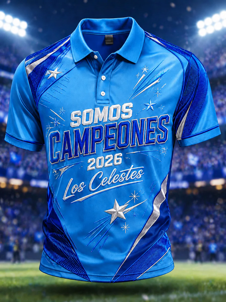 Men's 2026 Campeones Print Casual Shirt