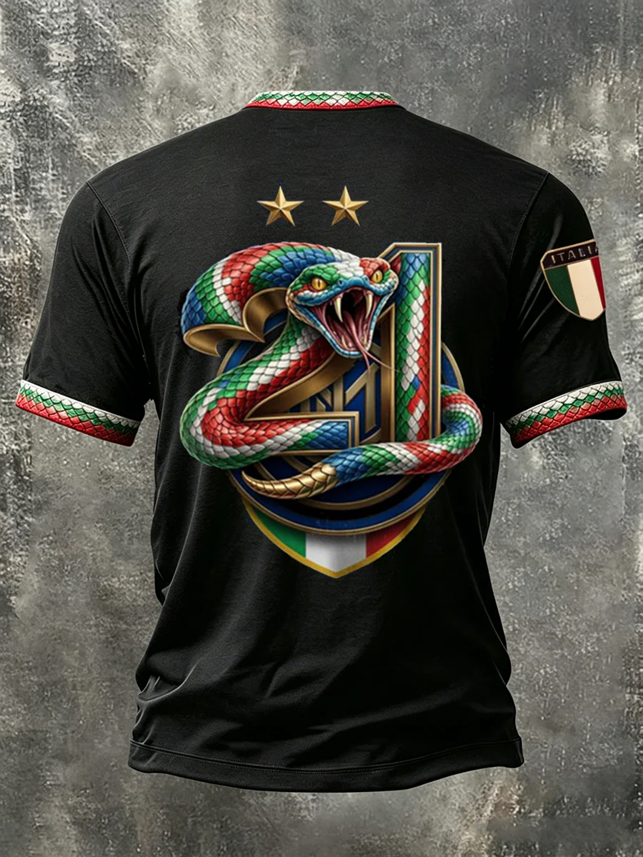 Men's Biscione 21 Short Sleeves T-shirt