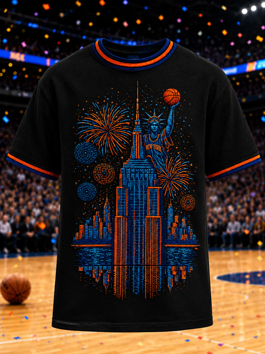 Men's Classic Basketball Fan Graphic Short Sleeve T-shirt - Image 2