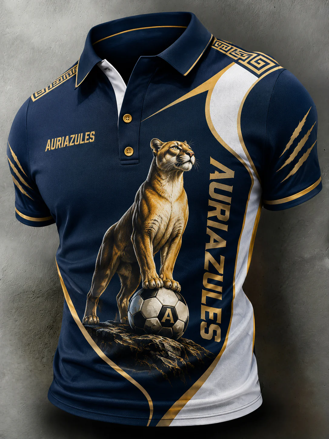 Men's Club Universidad Nacional (Pumas) Artistic Print Polo