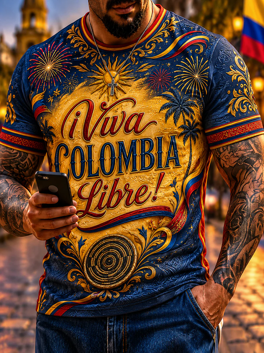 Men's Columbia Independence Day Classic Casual T-Shirt