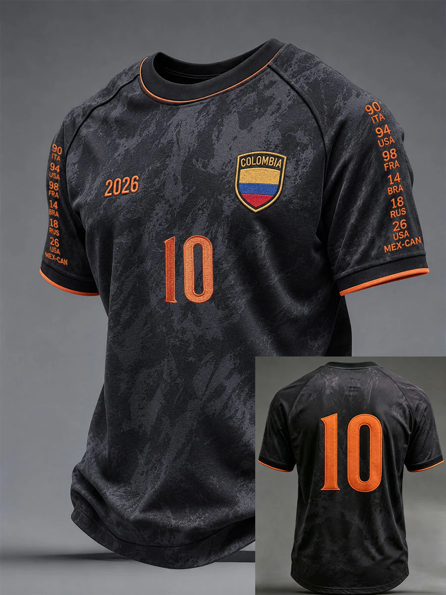 Men's Columbia Soccer No. 10 T-shirts