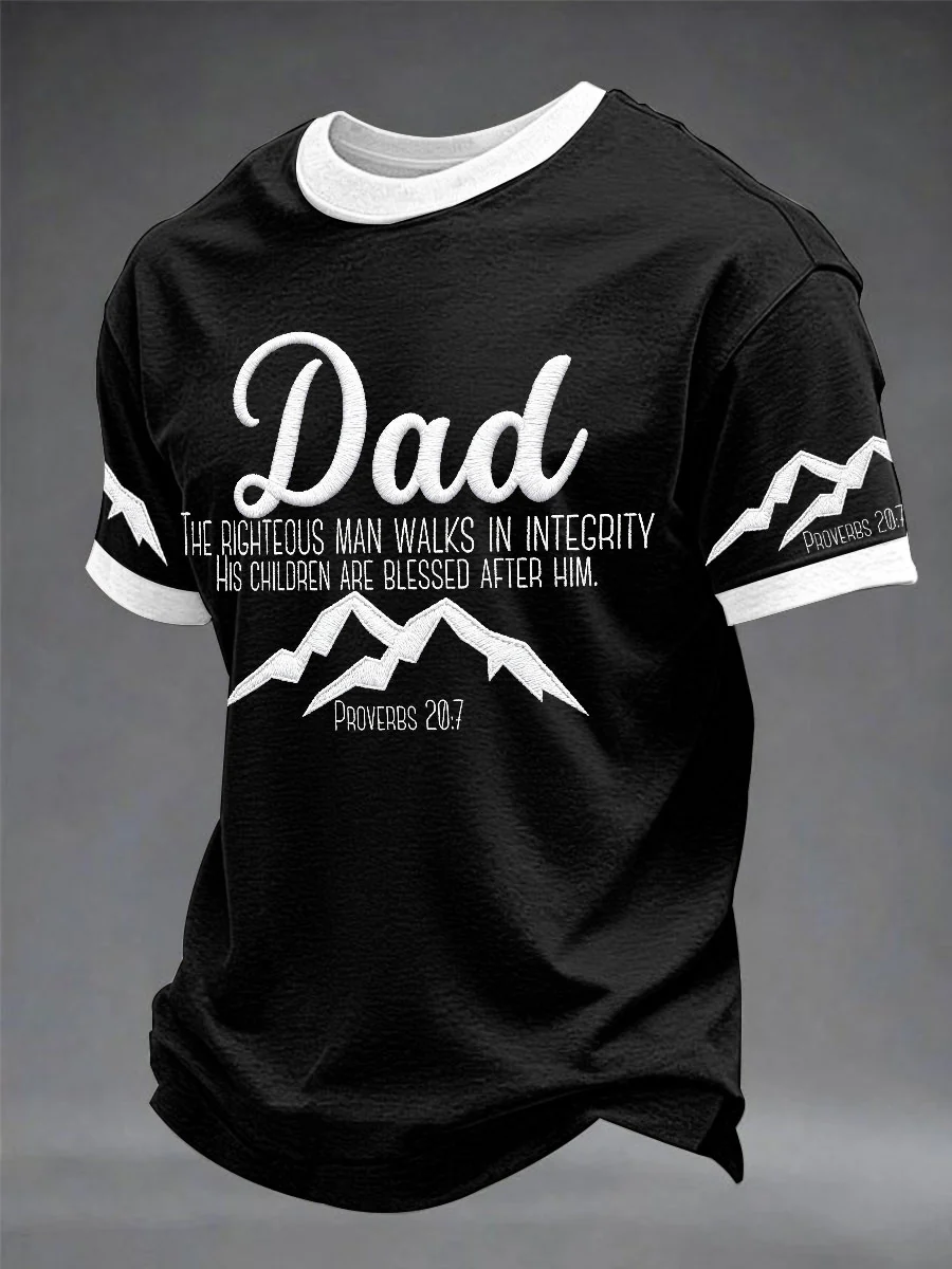 Men's Father's Day Fun Casual Unisex T-shirt