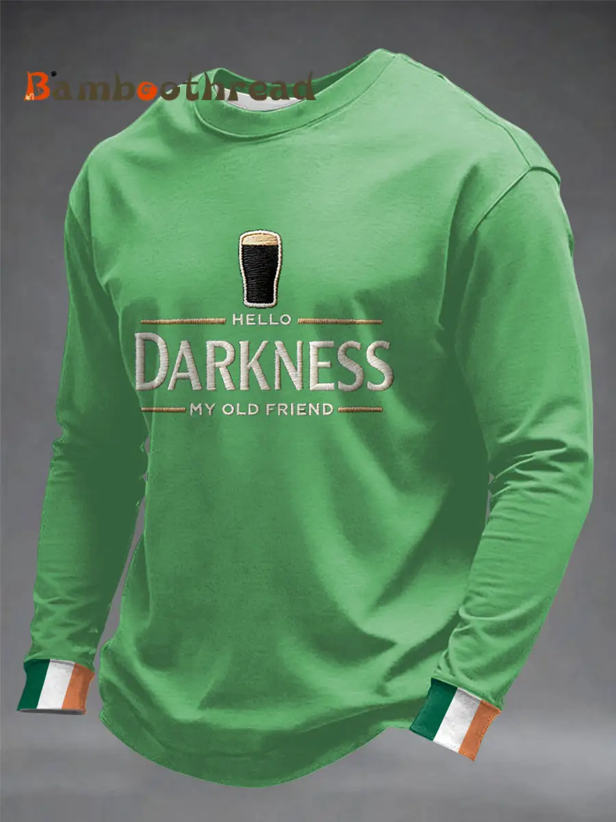 Men's Hello Darkness My Old Friend Crew Neck Sweatshirt - Image 2
