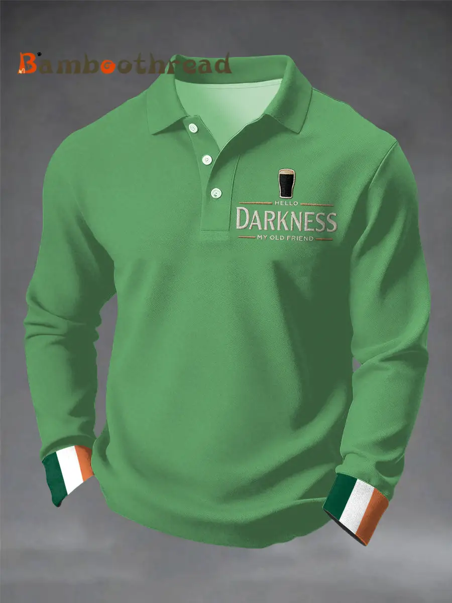 Men's Hello Darkness My Old Friend long sleeve shirt - Image 4