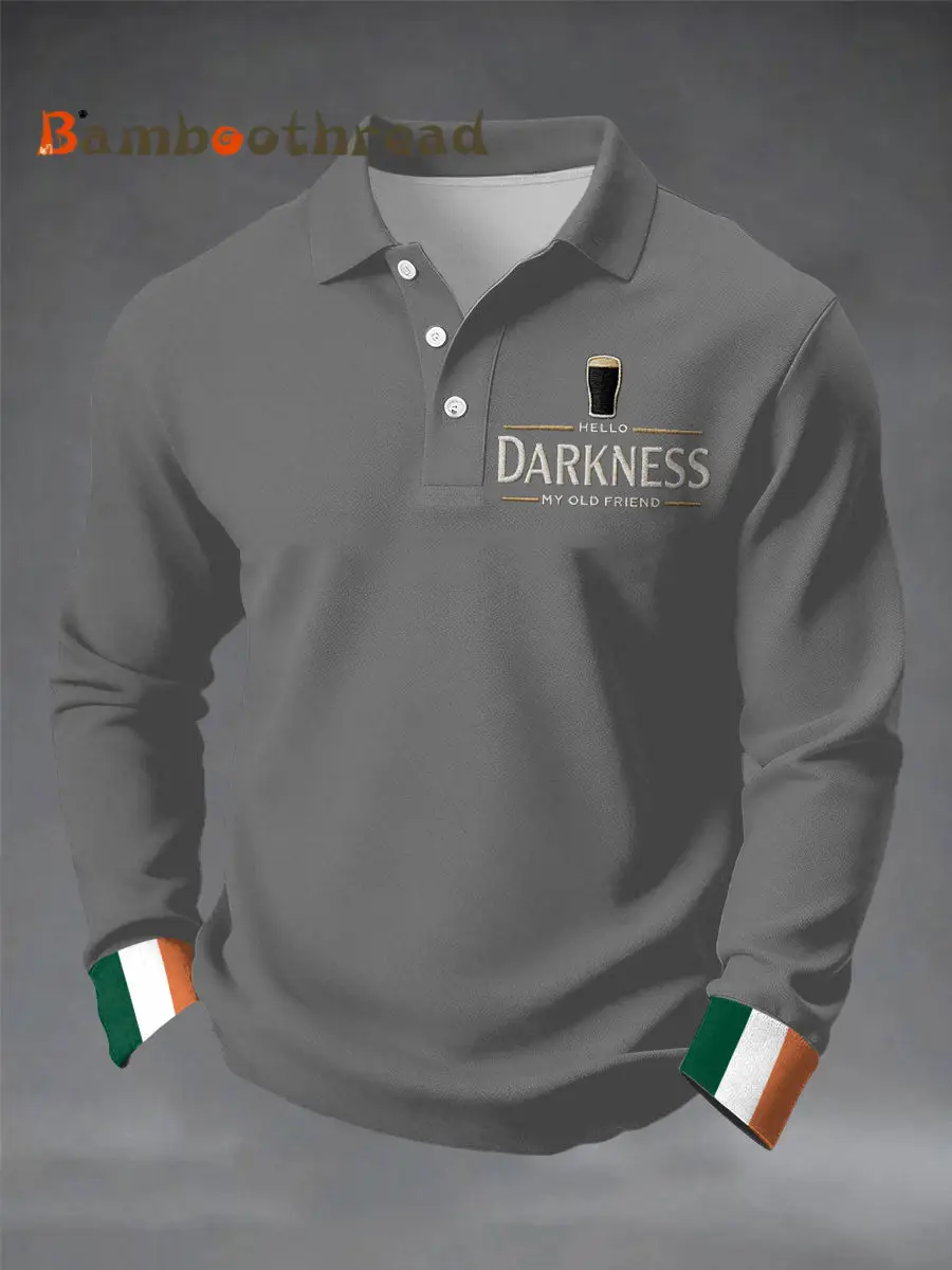 Men's Hello Darkness My Old Friend long sleeve shirt - Image 5