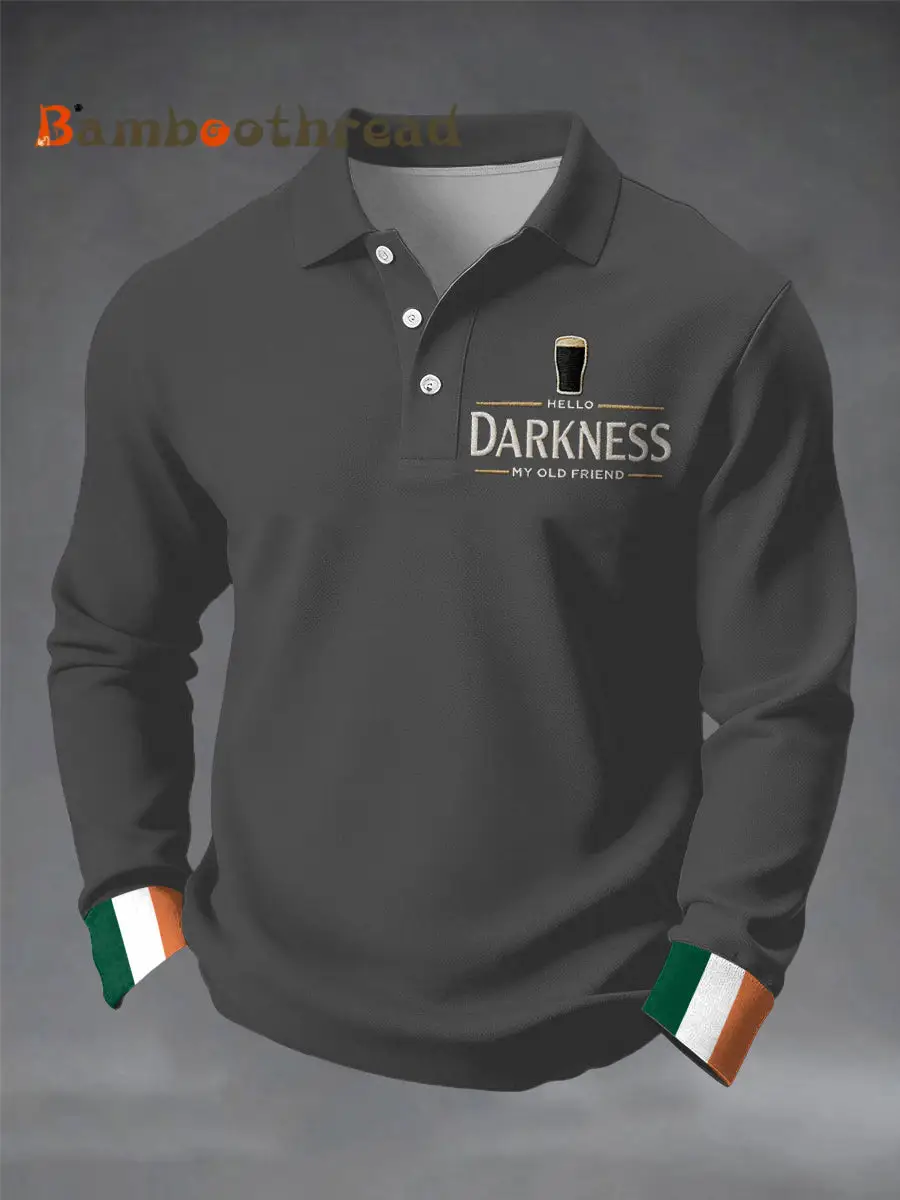 Men's Hello Darkness My Old Friend long sleeve shirt - Image 6