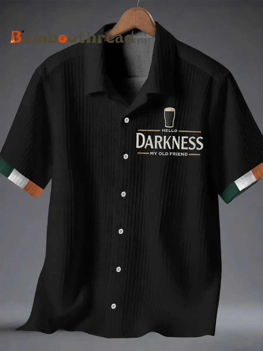 Men's Hello Darkness My Old Friend Waffle Shirt