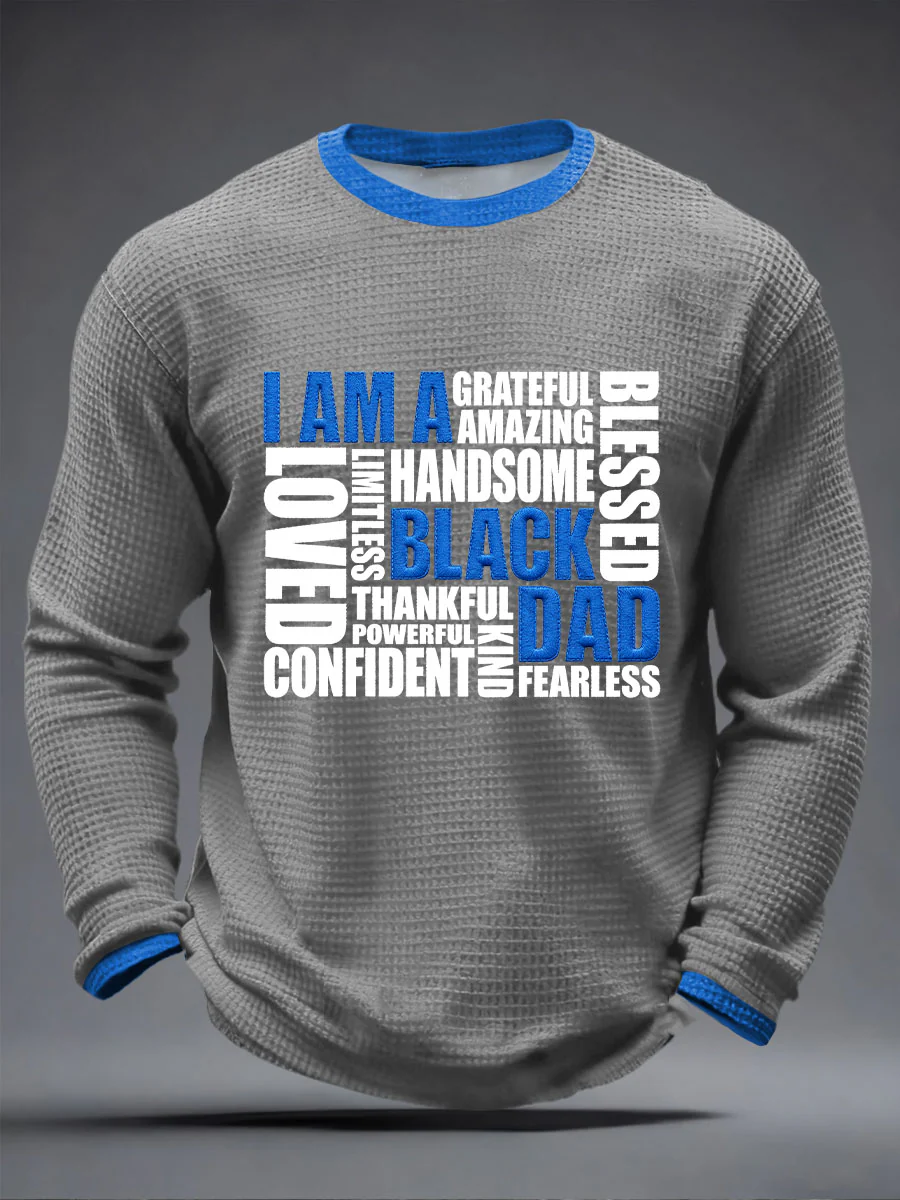 Men's “I Am A Black Dad” Father's Day Fun Casual T-shirt - Image 3