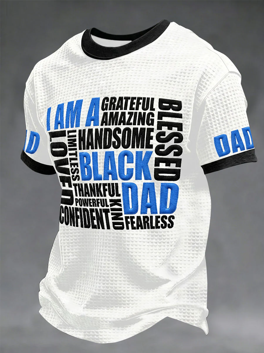Men's “I Am A Black Dad” Father's Day Fun Casual T-shirt