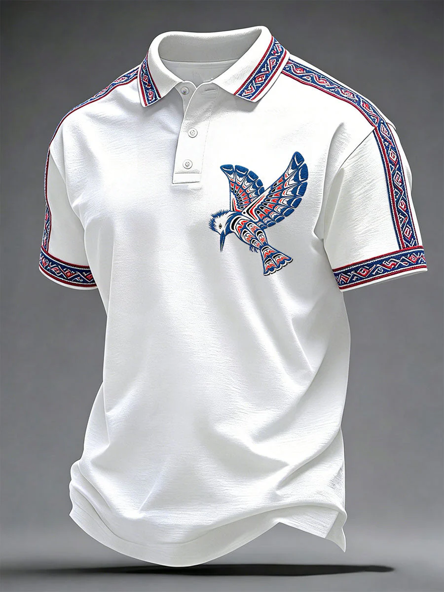 Men's Indigenous Art Casual Top