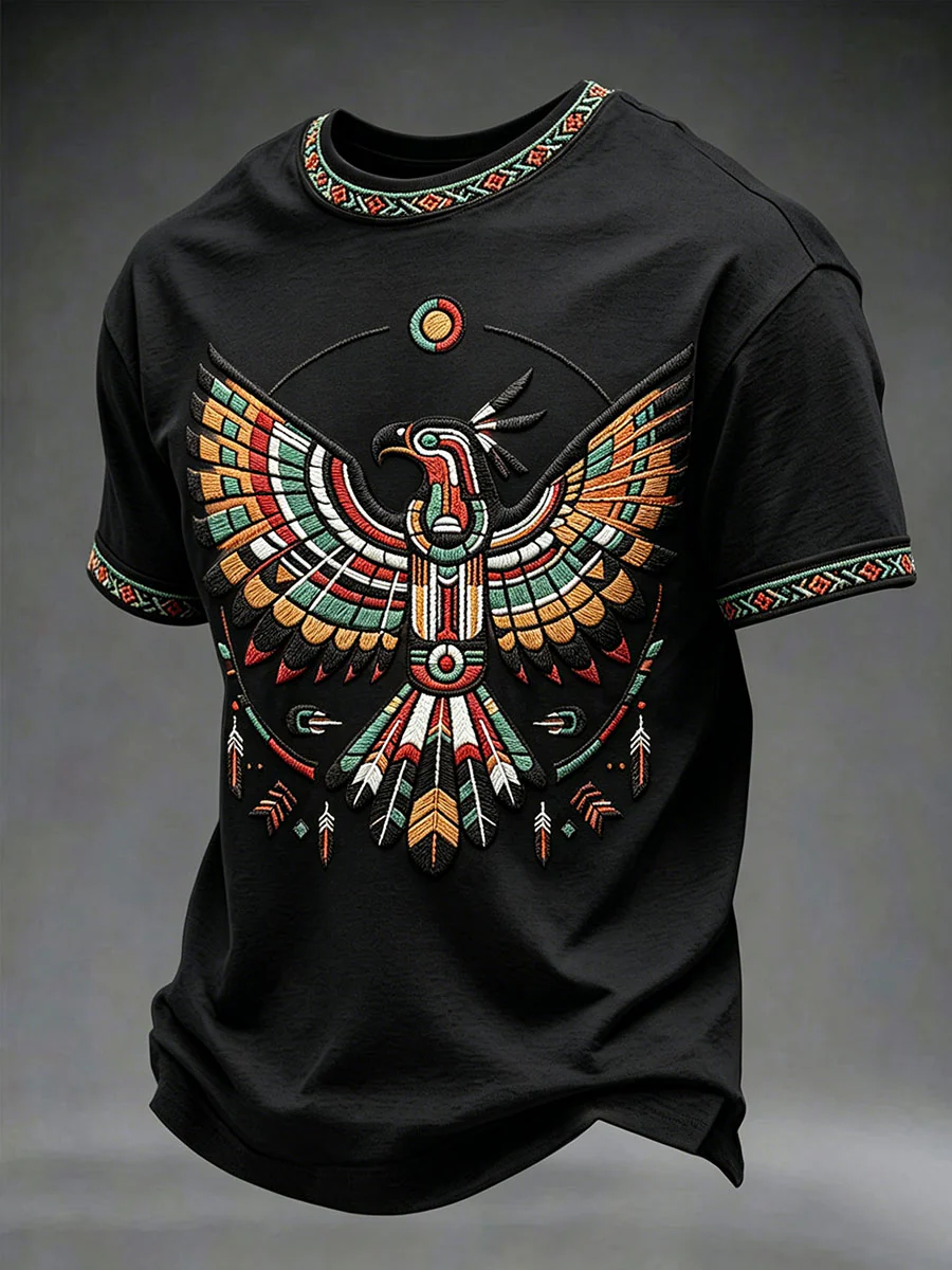 Men's Indigenous Thunderbird Art T-Shirts - Image 2