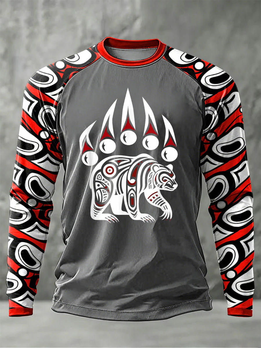 Men's Indigenous Totem Art Casual T-Shirt - Image 4