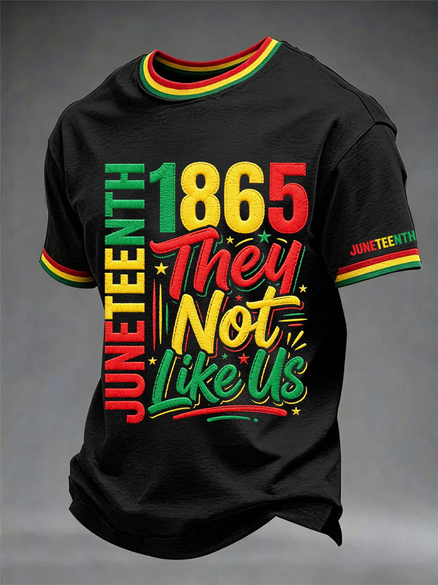 Men's Juneteenth They Not Like Us Print Casual Tee