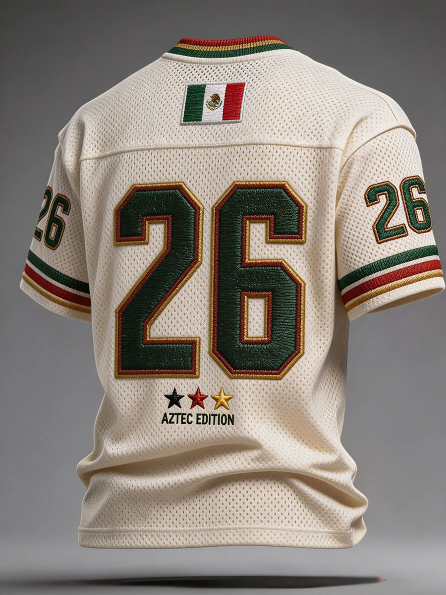 Men's Mexico Football Lover Art Printed T-shirt - Image 2