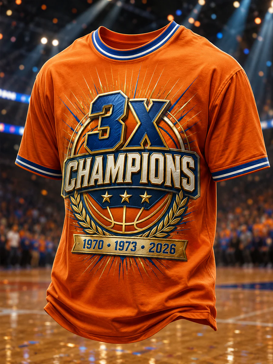 Men's New York 2026 Champions Print T-Shirt