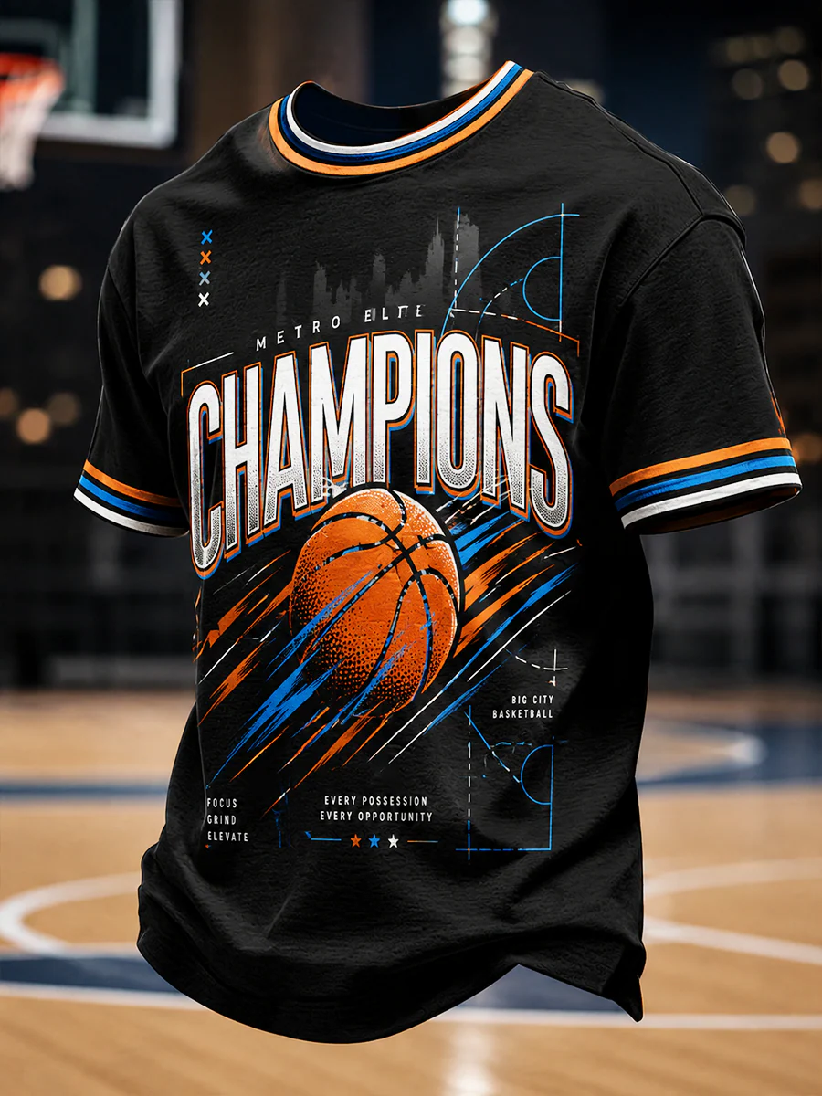 Men's New Yourk Champions Printed short sleeves t-shirt