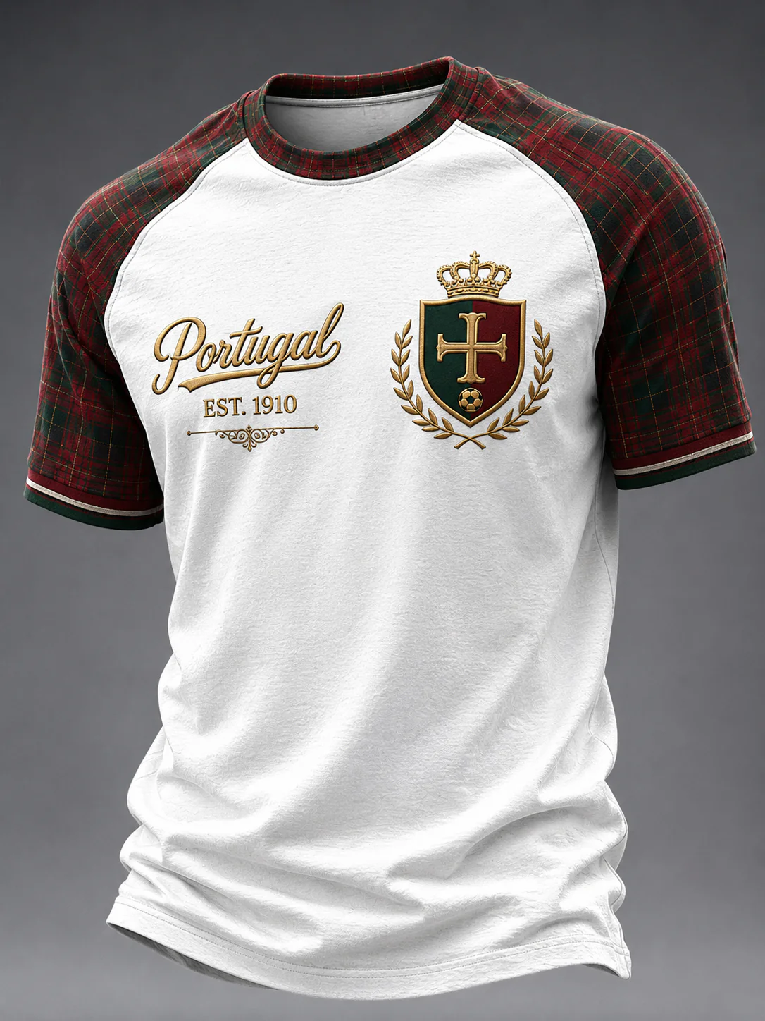 Men's Portuguese Football Printed Casual short sleeves t-shirt