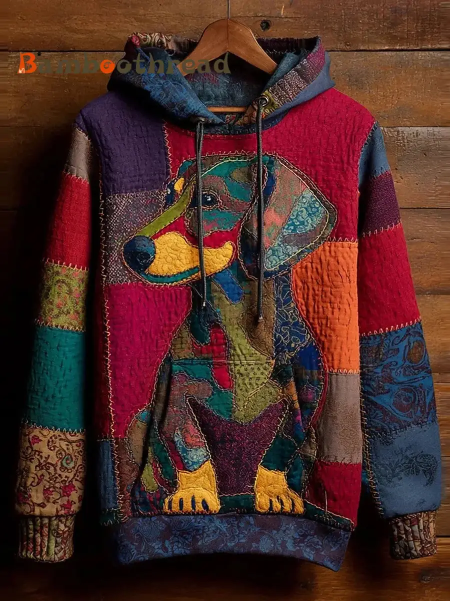 Men's Retro Abstract Animal Art Print Comfortable Sweatshirt