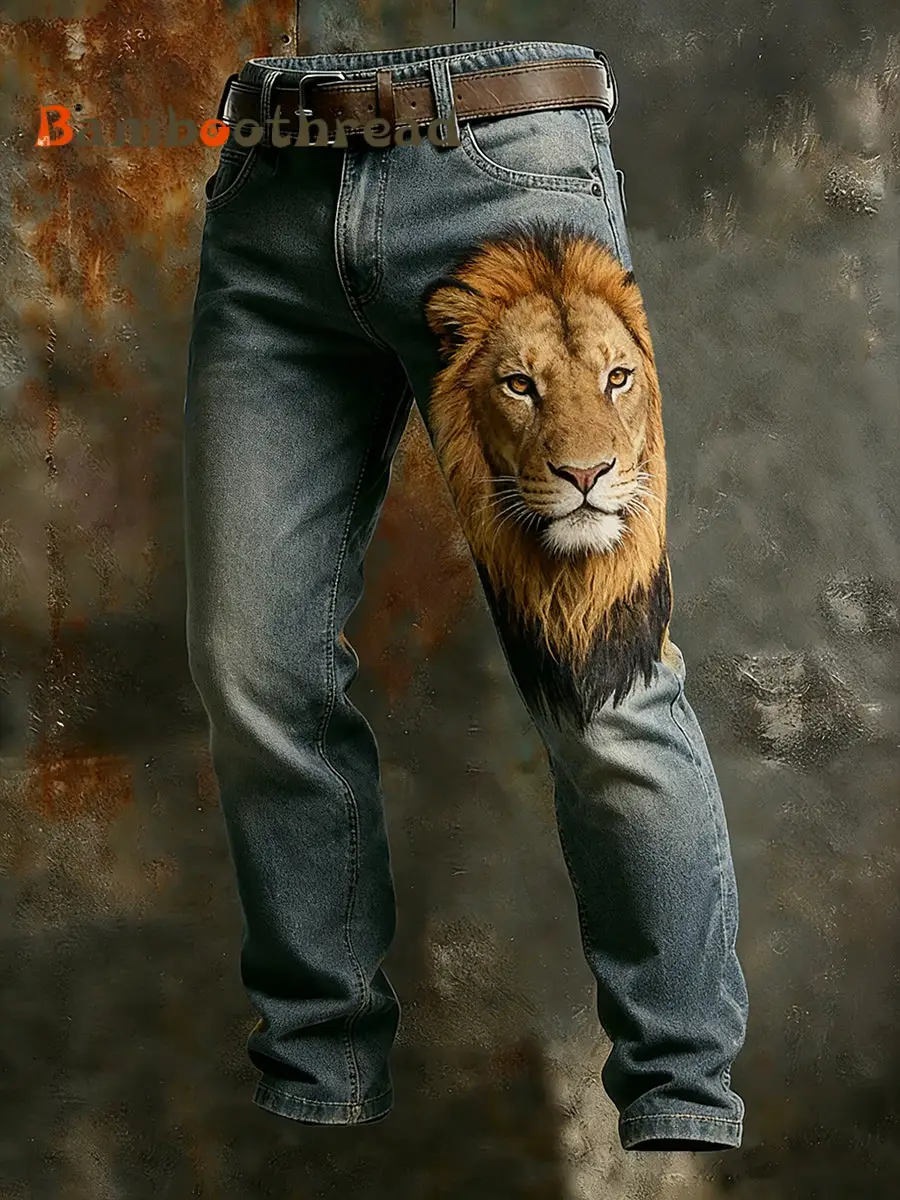 Men's Retro Business Style Casual Work Trousers