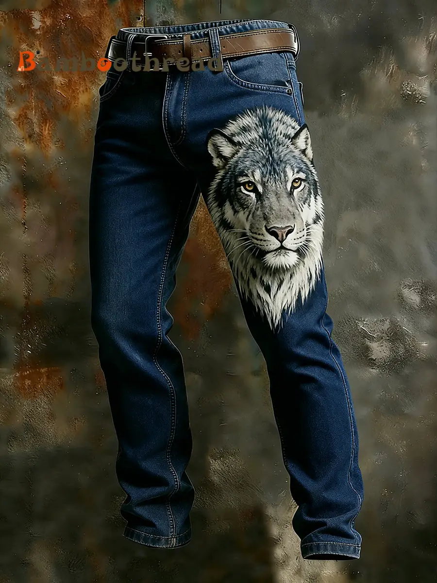 Men's Retro Business Style Casual Work Trousers