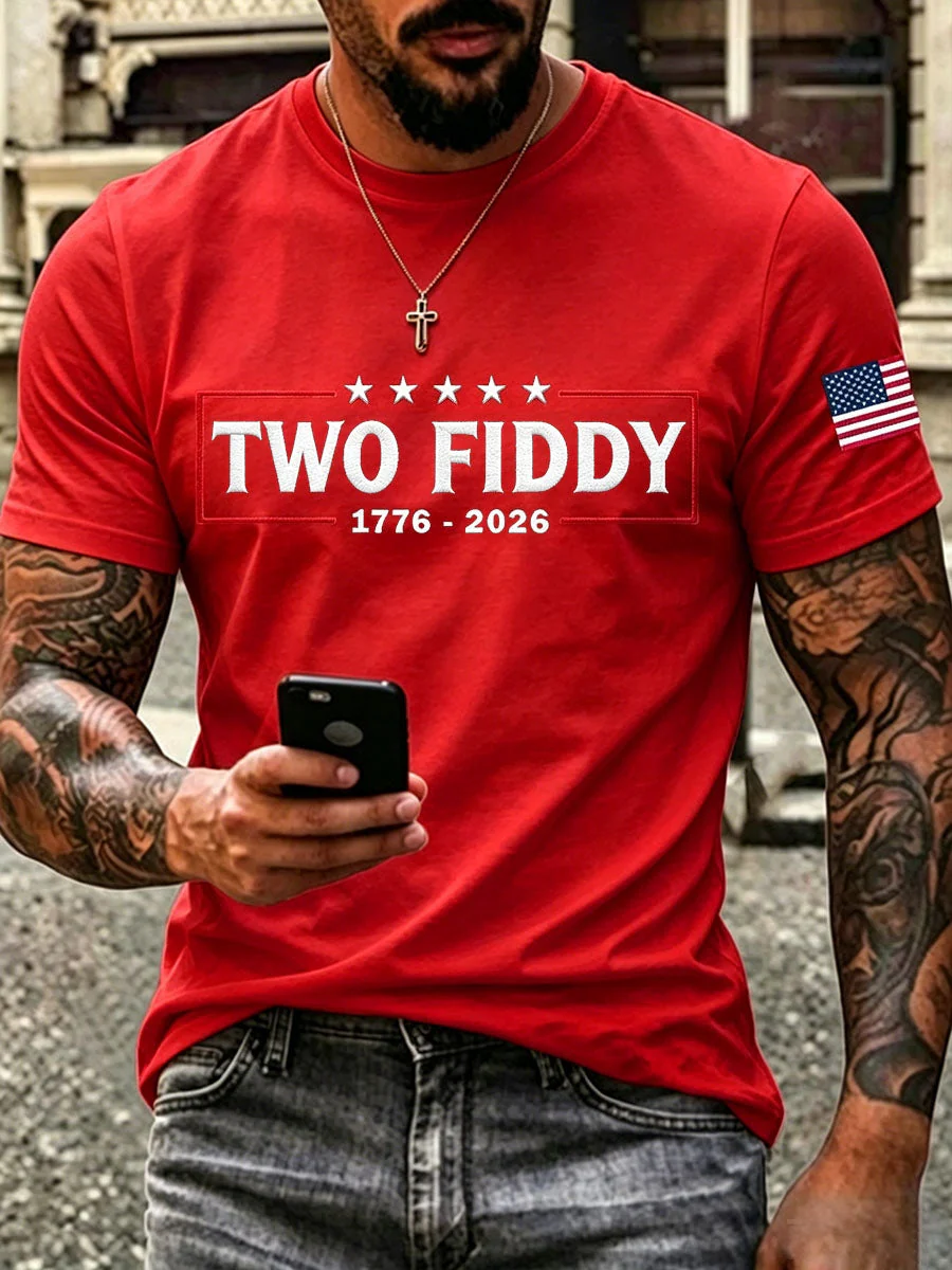 Men's Two Fiddy T-Shirt - Image 3