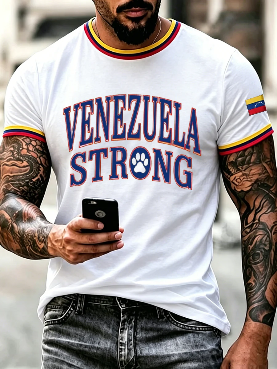 Men's Venezuela Hero Dog Tsunami Patriotic Dog Lover T-Shirt - Image 2