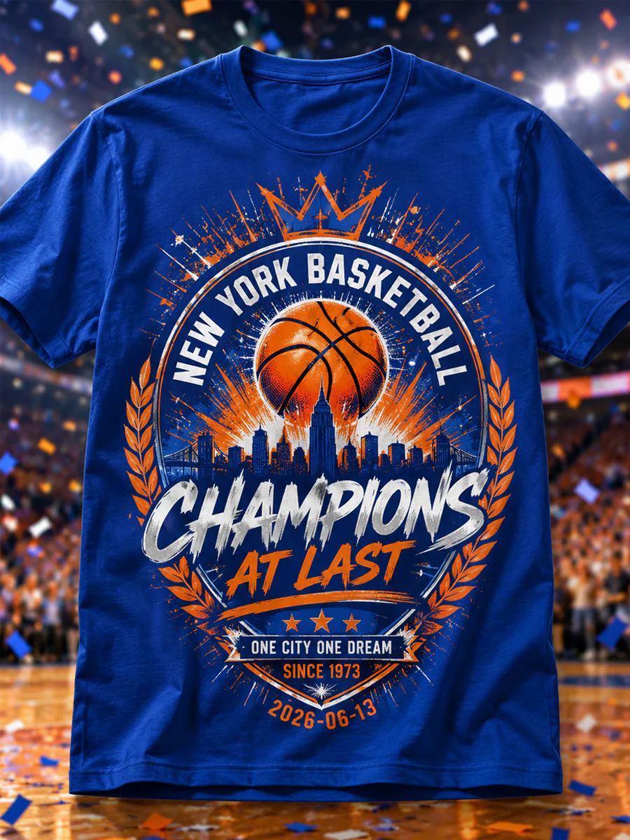 Men's We Are The Champions! Gift For Basketball Fans Print Casual Tee
