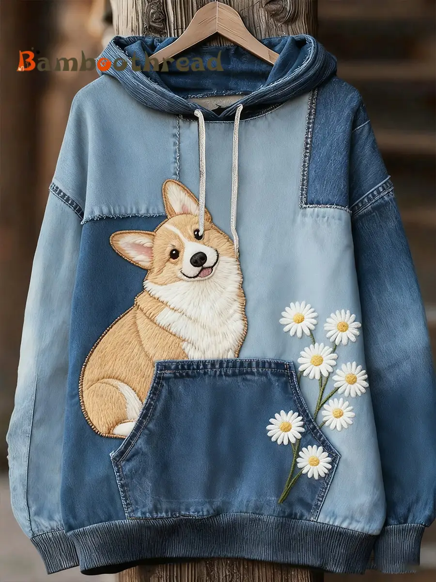 Unisex Animal Art Print Casual Vintage Hoodie