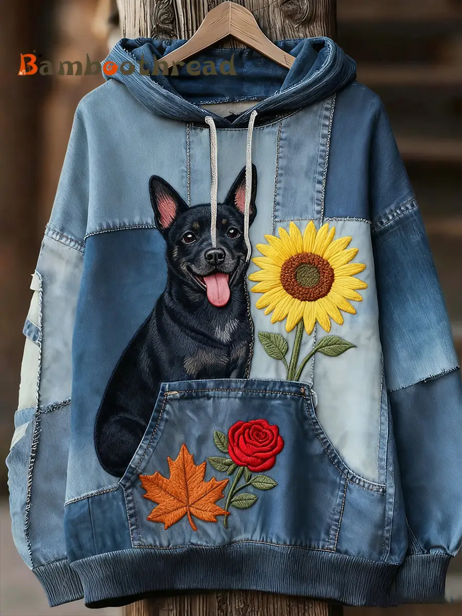 Unisex Animal Art Print Casual Vintage Hoodie