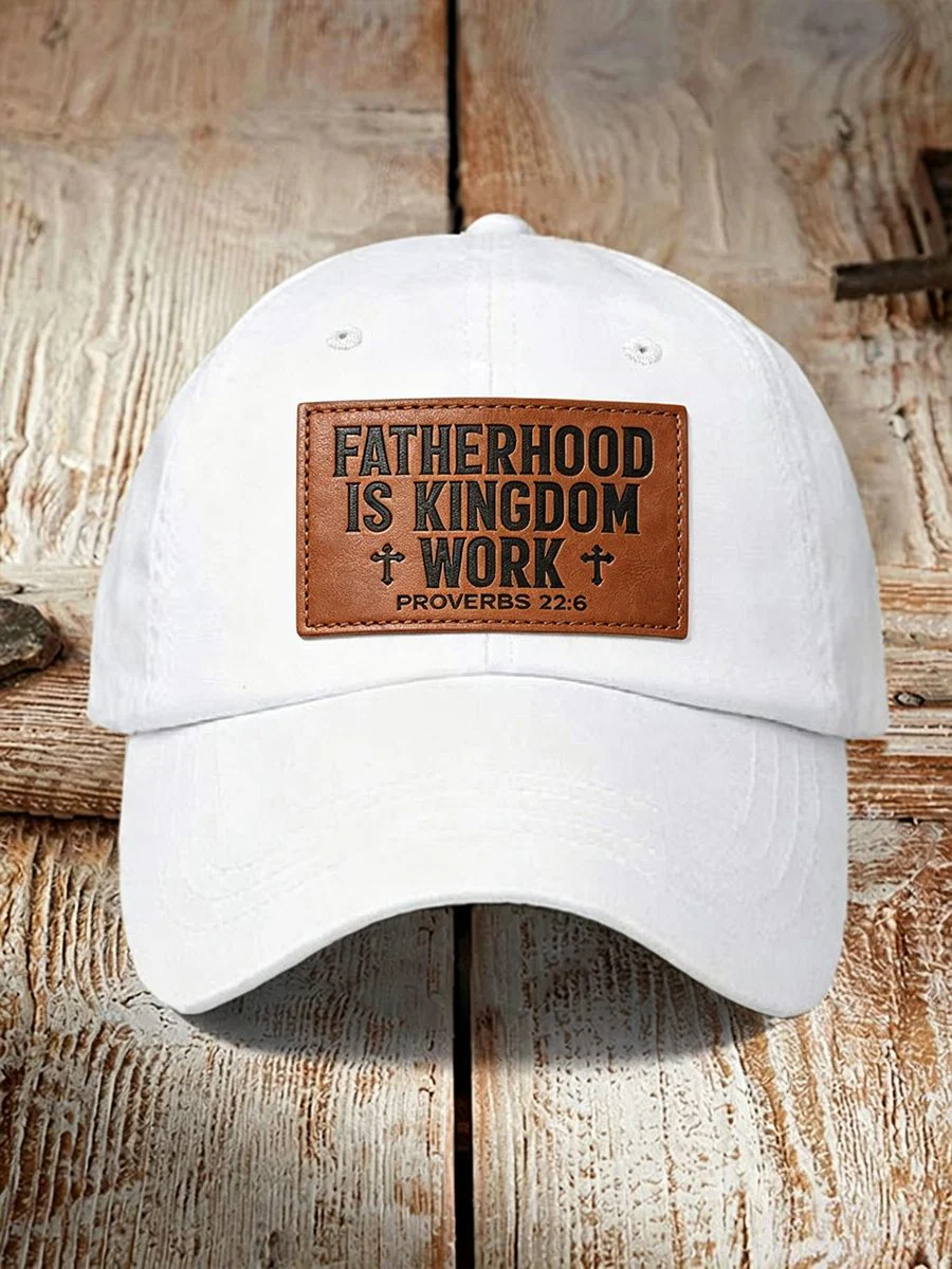 Unisex Fatherhood Is Kingdom Work Hat - Image 2