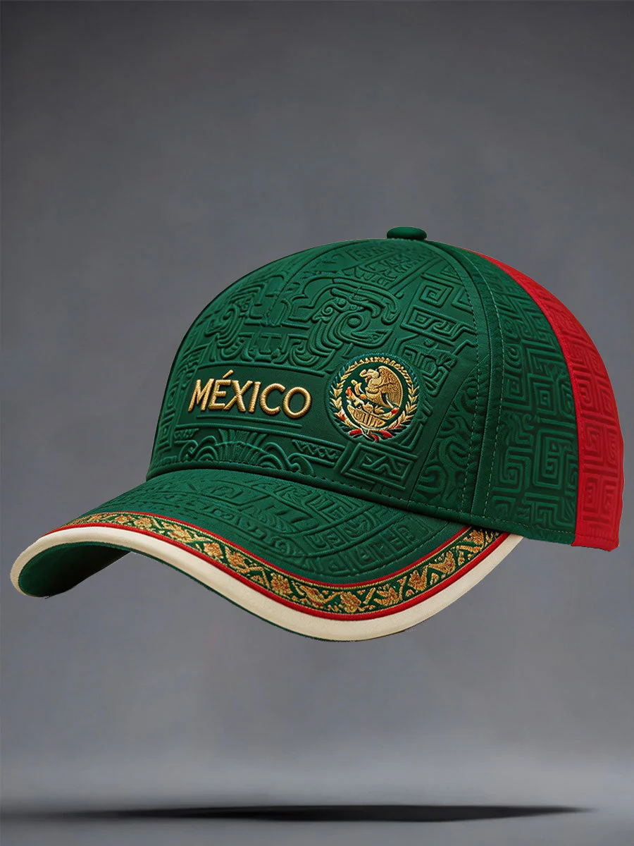 Unisex Mexico Football Lover Art Printed Hat - Image 2