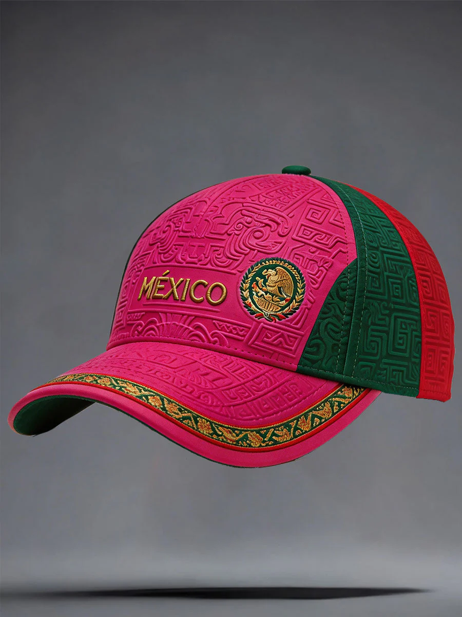 Unisex Mexico Football Lover Art Printed Hat - Image 3