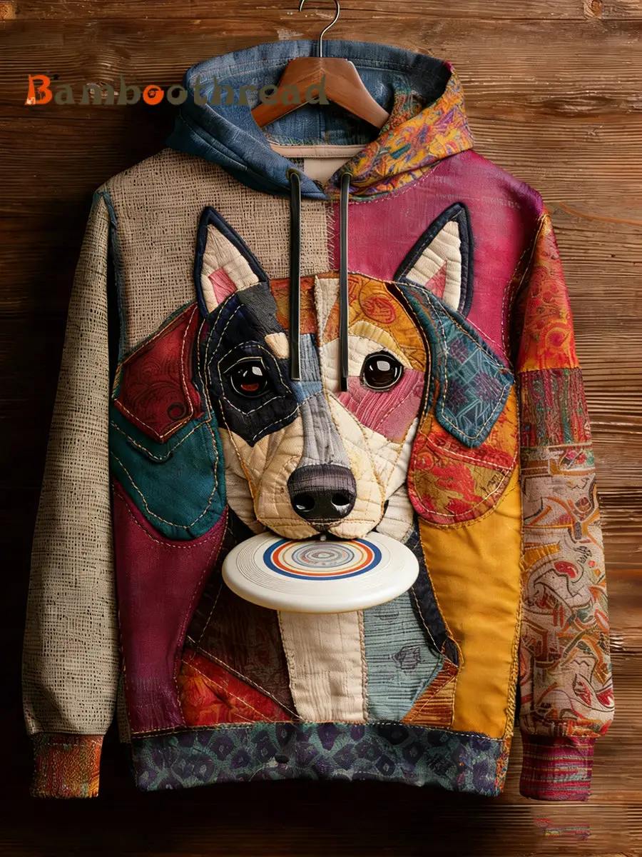 Unisex Retro Animal Art Print Comfortable Casual Sweatshirt