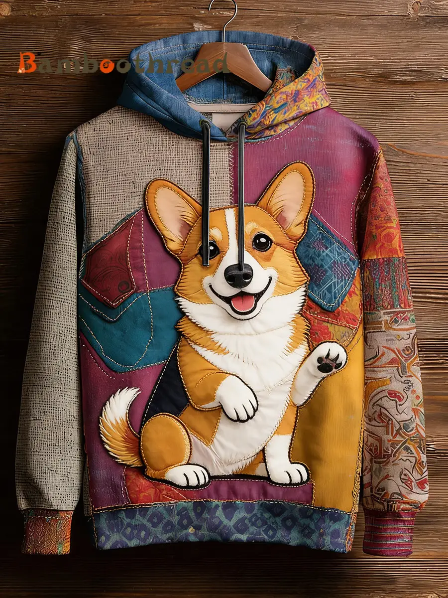 Unisex Retro Animal Art Print Comfortable Casual Sweatshirt