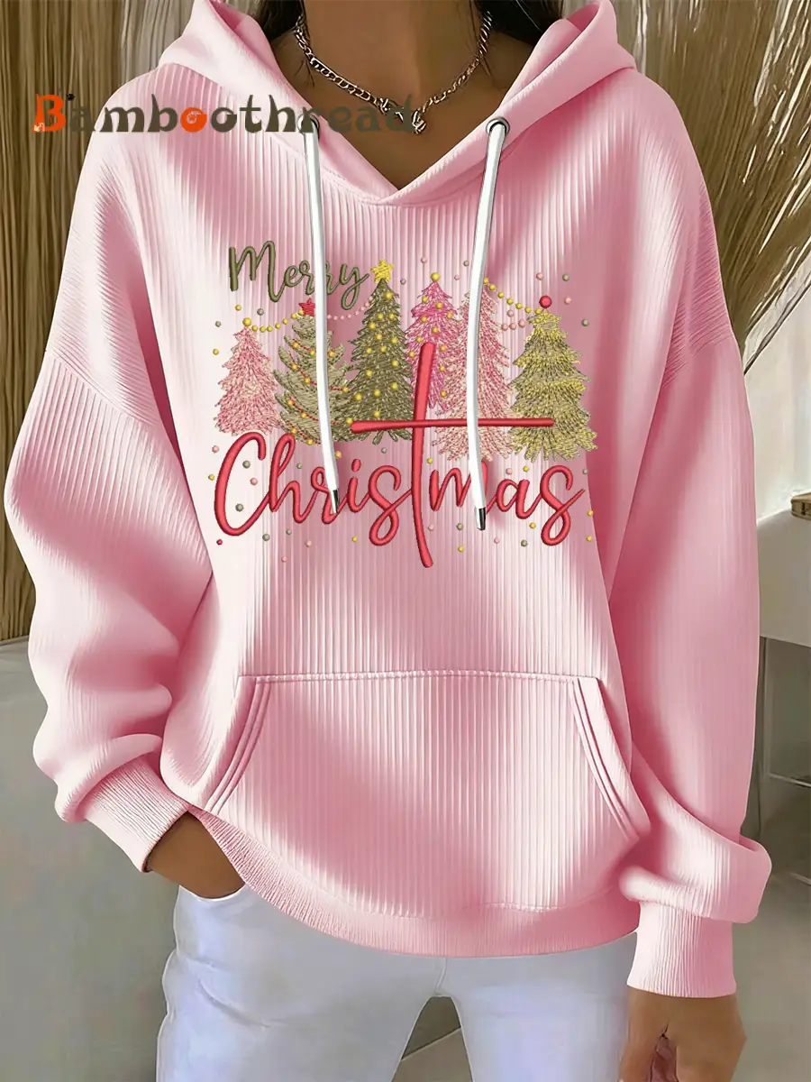 Women Christmas Vintage Animal Floral Art Hoodie Casual Top