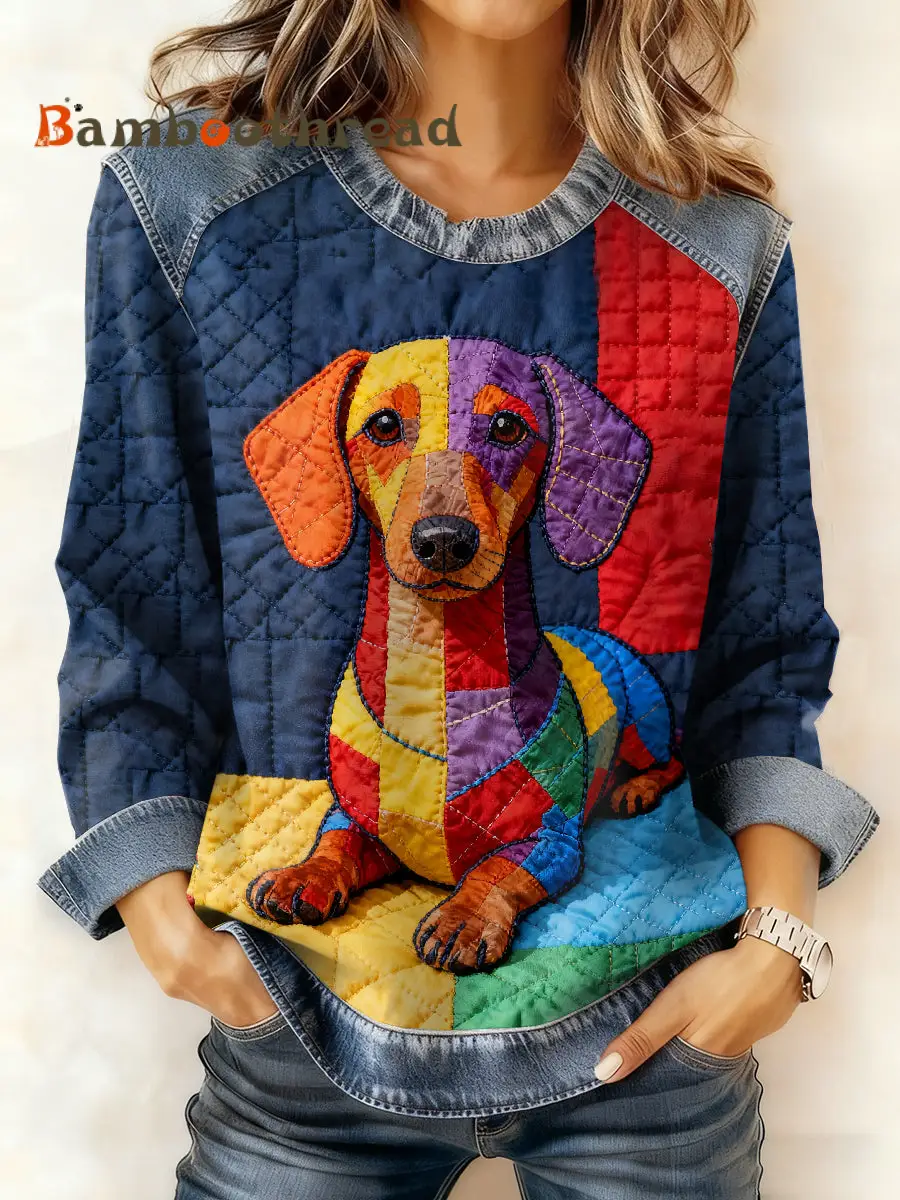 Women's Casual Patchwork Animal Print Hooded Sweatshirt