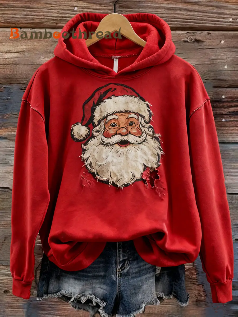 Women's Christmas Print Casual Hoodie