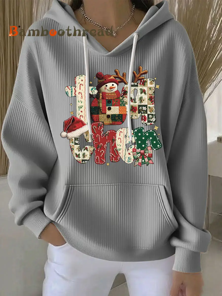 Women's Christmas Print Casual Hoodie - Image 5
