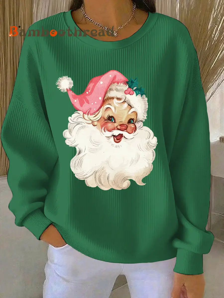 Women's Christmas Print Casual Sweatshirt - Image 4