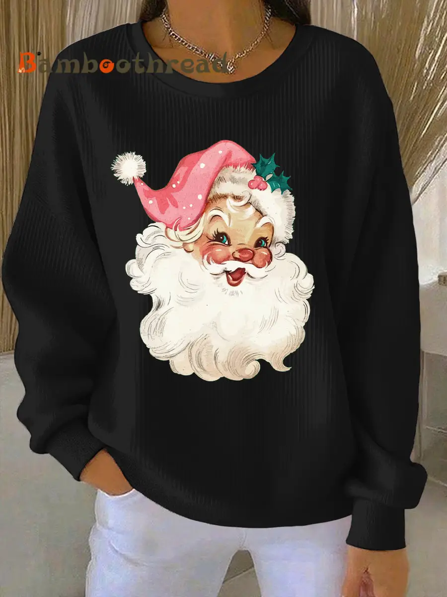Women's Christmas Print Casual Sweatshirt - Image 5