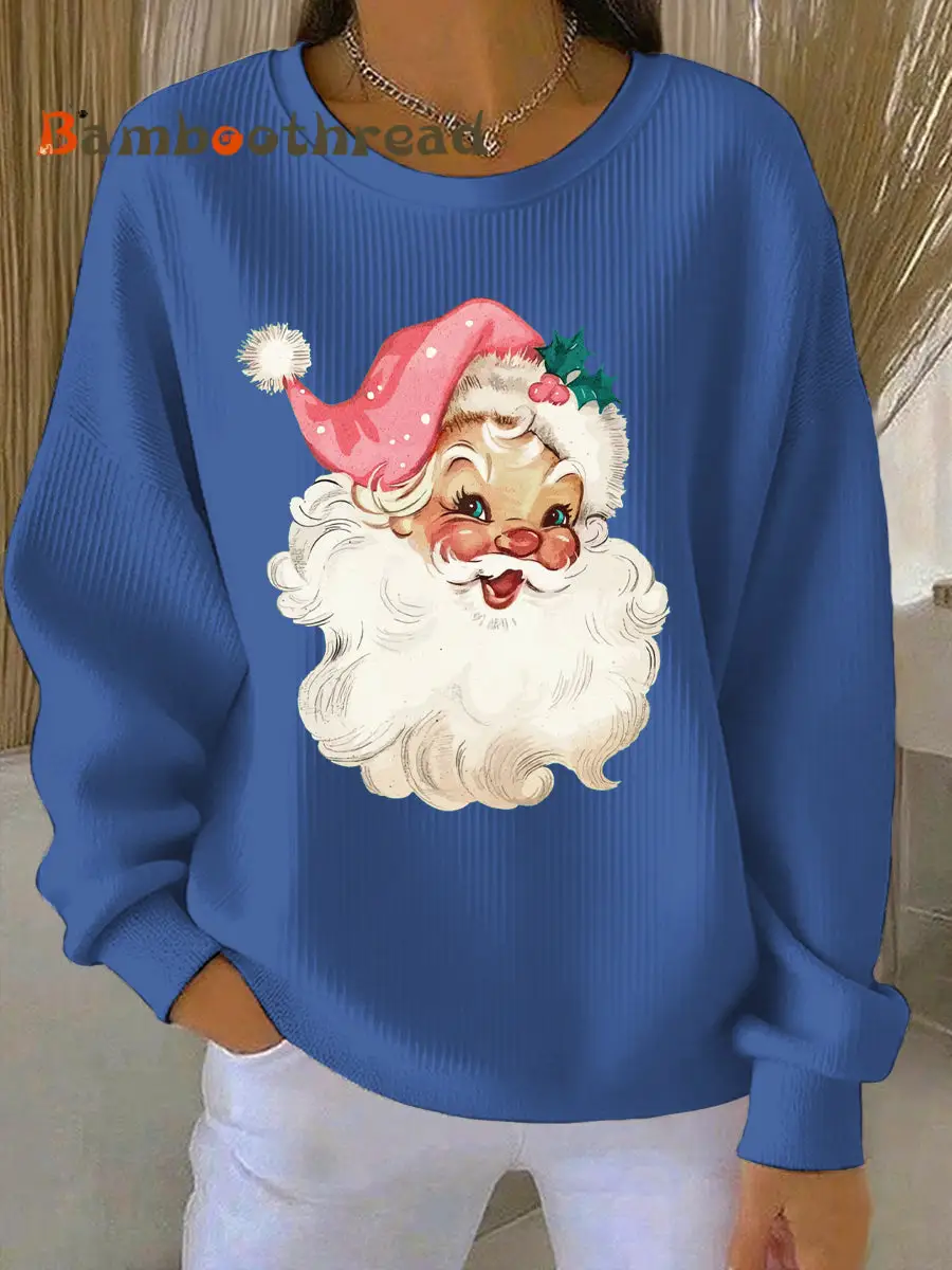 Women's Christmas Print Casual Sweatshirt - Image 6