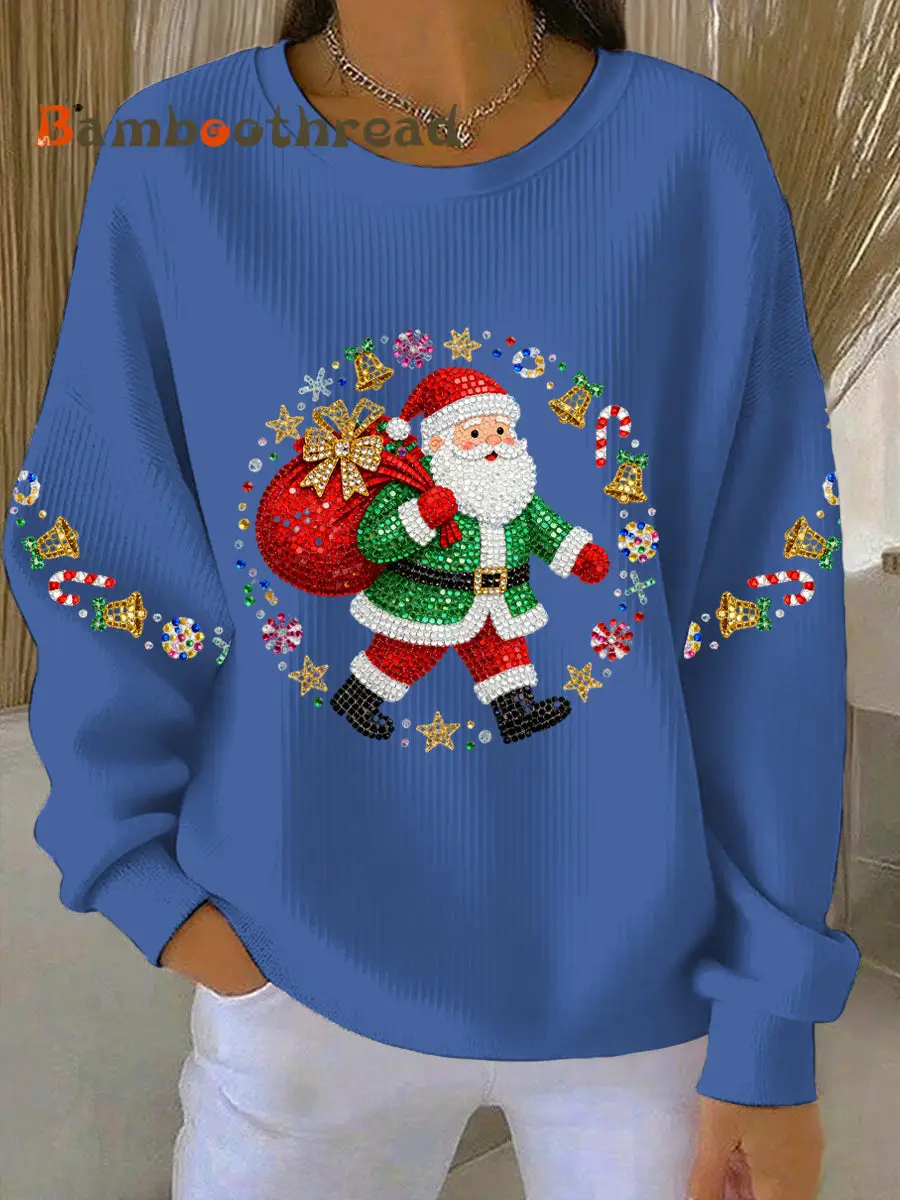 Women's Christmas Print Casual Sweatshirt - Image 4