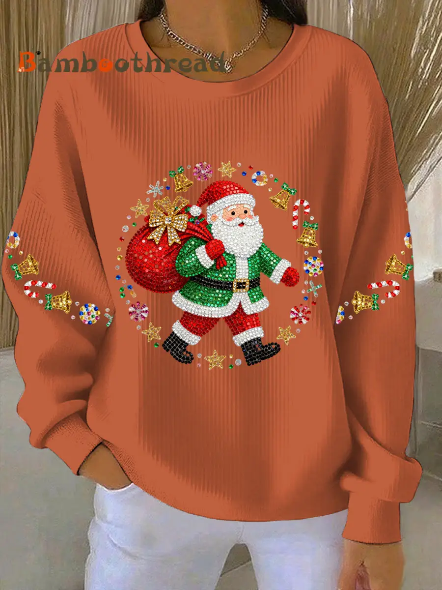 Women's Christmas Print Casual Sweatshirt - Image 5
