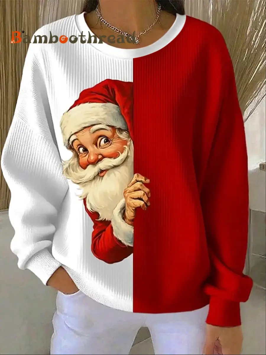 Women's Christmas Print Casual Sweatshirt