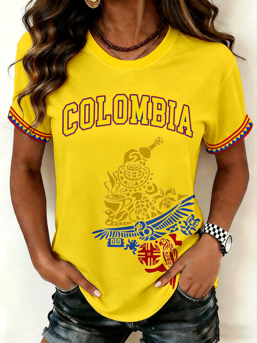 Women's Colombia Print T-Shirt - Image 2