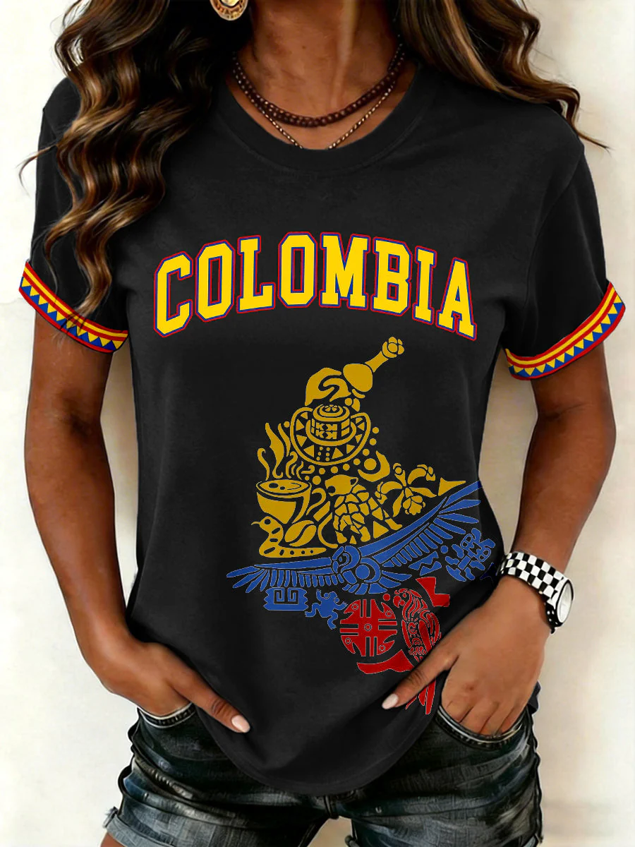 Women's Colombia Print T-Shirt - Image 3