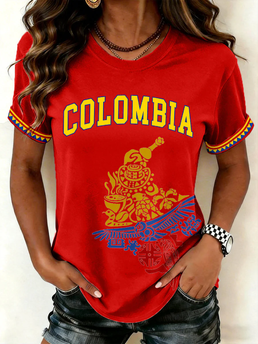 Women's Colombia Print T-Shirt - Image 4